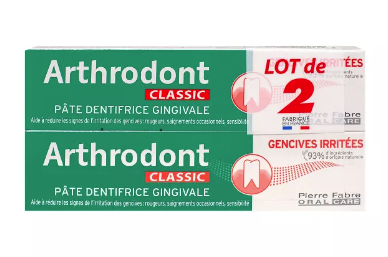 image Arthrodont Classic dentifrice gencives irritées 2x75ml